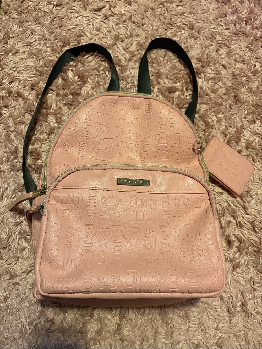 Juicy Couture Pink Embossed Backpack